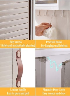 LOKIPA Bathroom Storage Cabinet,Wall Mounted Bathroom Cabinet Storage Shelf,Double Door Medicine Cabinet, Space Saving Bathroom Wall Cabinet,for Cosmetic, Medicine  - Image 2