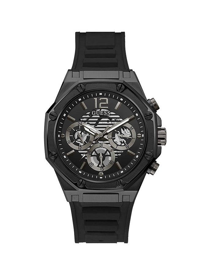 GUESS Mens Analog Silicone Wrist Watch - GW0263G4 44 mm  - Image 1