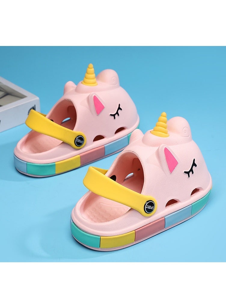 NIBEMINENT Summer Children's Sandals Indoor Home Soft Bottom Outdoor Wearable Baby Slippers Cute Beach Sandals for Girls And Boys  - Image 3