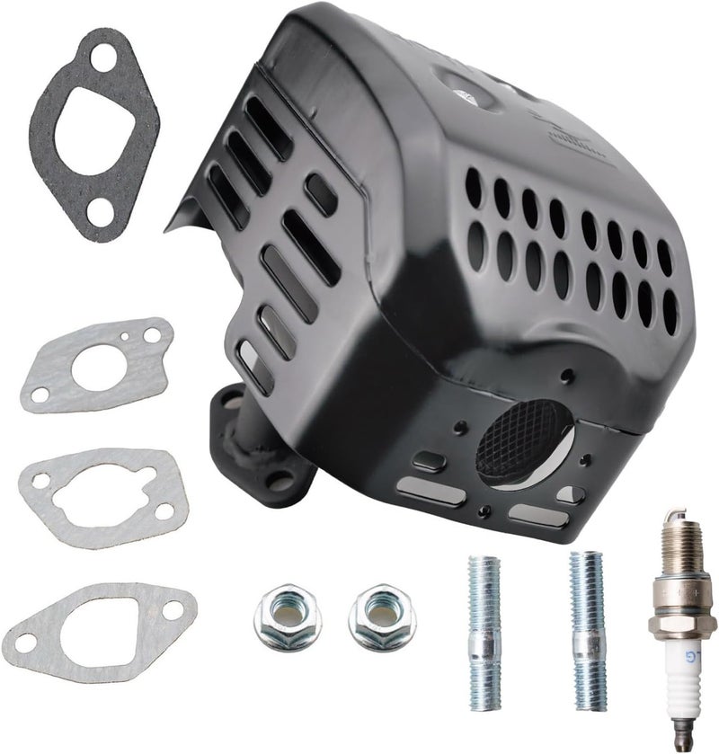 JJing Muffler for Harbor Freight Predator 212cc Engine with Gaskets and Mounting Bolts - Image 1