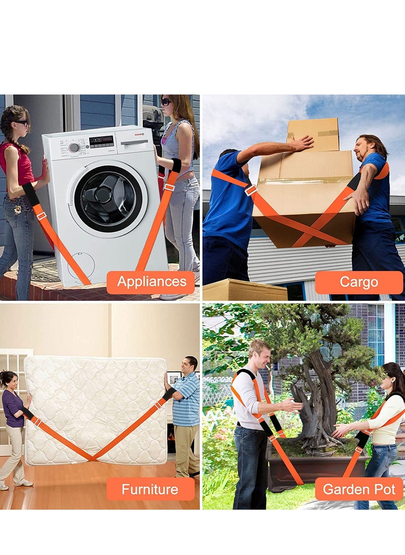 Excefore - Moving Straps, 2-Person Lifting and Moving Straps, 2-Person Lifting and Moving System Adjustable Shoulder Lifting for Move,Lift,Carry, Furniture, Appliances, Mattresses or Any Item up to 800 lbs - Image 1