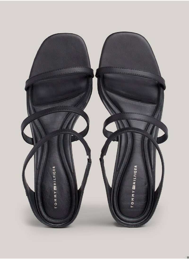 Women's Leather Mid-Heel Strap Sandals -  Leather upper, Black - pzsku/Z61E4298575F8B13125B0Z/45/_/1727420544/fc8258c0-232f-46f5-a5b7-f130751e0930