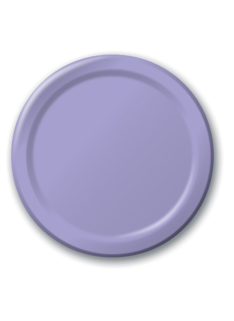 CREATIVE CONVERTING Creative Converting Touch of Color 24 Count Paper Banquet Plates, Luscious Lavender  - Image 1