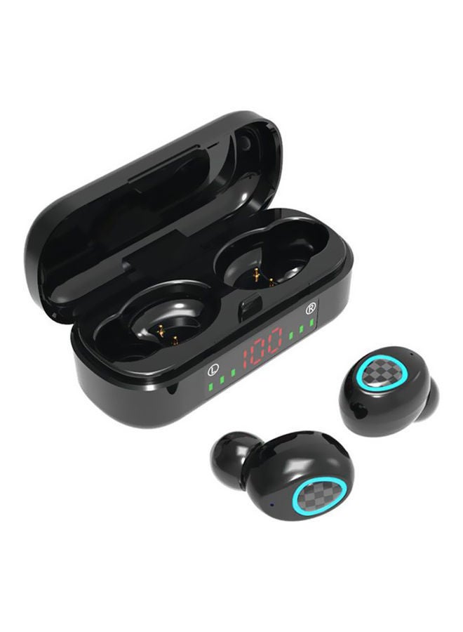 NIBEMINENT V7 Wireless BT 5.0 Earbuds With LED Display Screen Black - Image 1