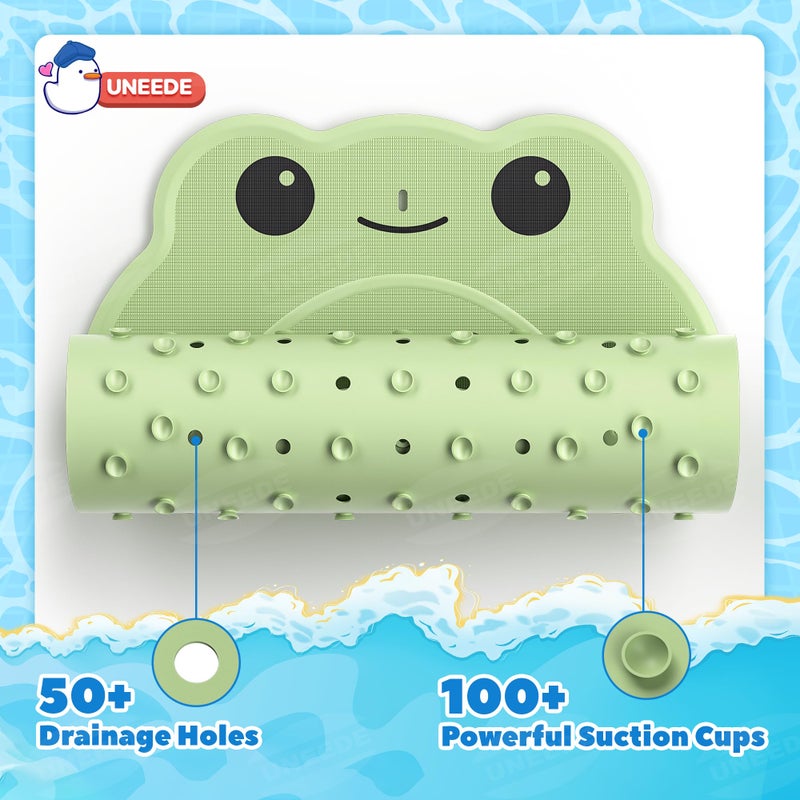UNEEDE Kids Bathtub Mat Non Slip Shower Mat for Toddlers, Washable Anti Slip Tub Surface, Soft Rubber Mat for Bathtub Shower, Waterproof Bathtub Essentials for Children - Image 3