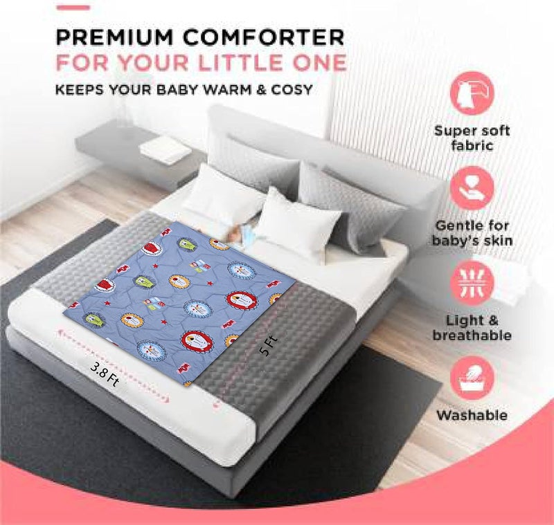 KEA Microfiber All Weather Printed Baby Comforter 250 GSM Size 22X30 Inch Kids Comforter - Image 5
