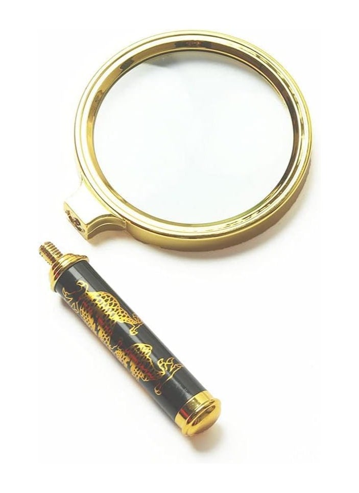 Generic - High Definition Handheld Reading Magnifying Glass - Can be Used to Identify Jewelry and Jade Stones - 90mm - Image 1