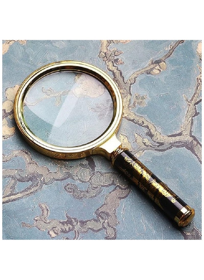 Generic - High Definition Handheld Reading Magnifying Glass - Can be Used to Identify Jewelry and Jade Stones - 90mm - Image 1