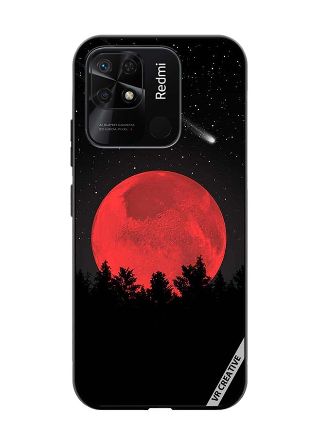 VR CREATIVE Protective Case Cover For Xiaomi Redmi 10C Bloody Moon Design Multicolour - Image 1