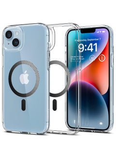 Spigen Ultra Hybrid MagFit [Long Lasting Clarity] [Military Grade Shockproof] Case Compatible with iPhone 14 Plus - Carbon Fiber