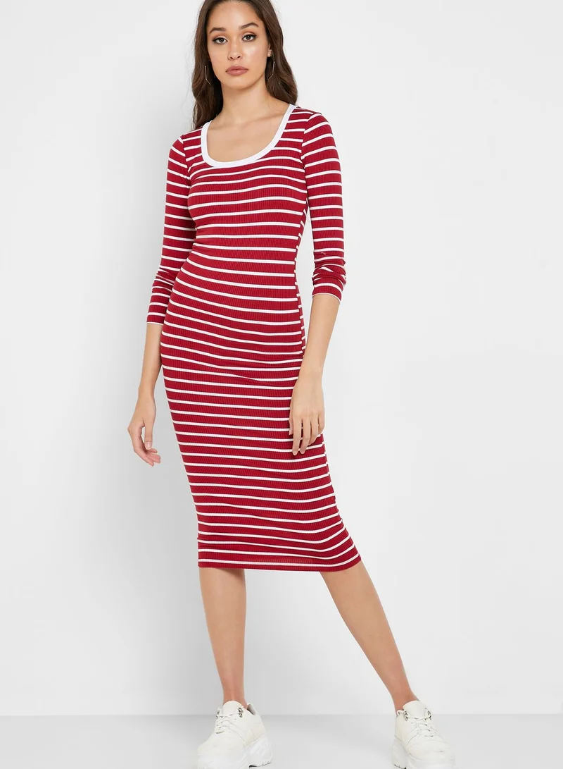 FOREVER 21 Striped Bodycon Dress