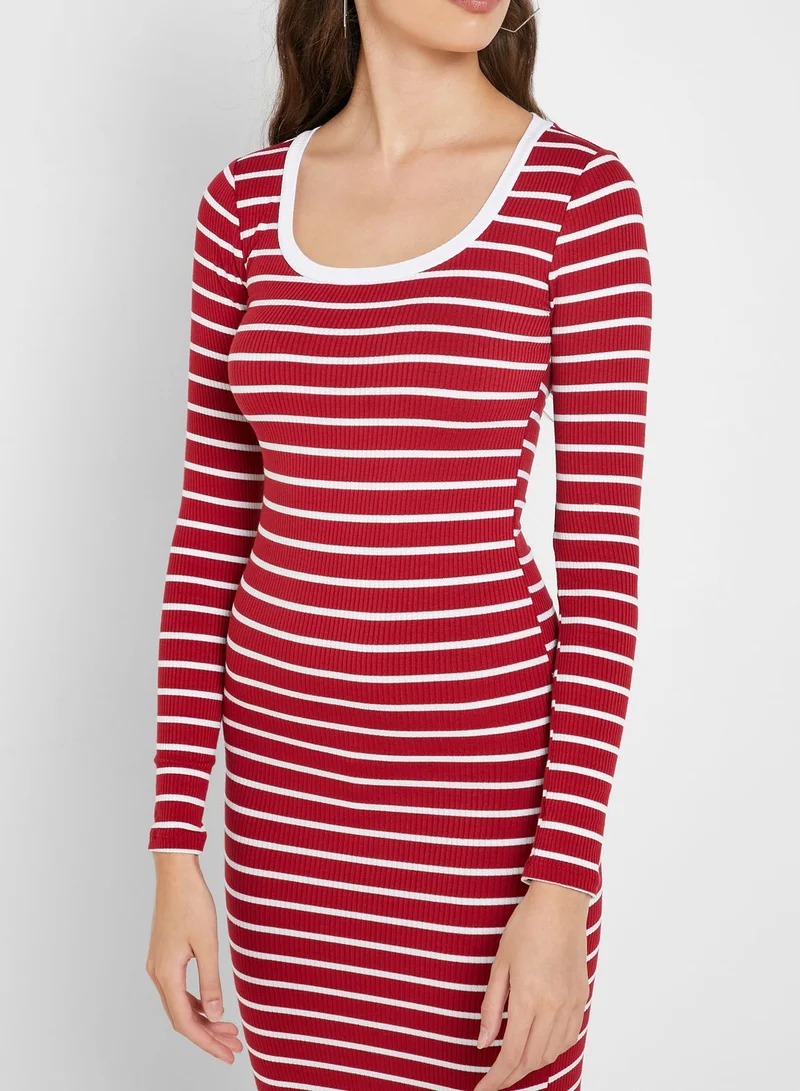 FOREVER 21 Striped Bodycon Dress