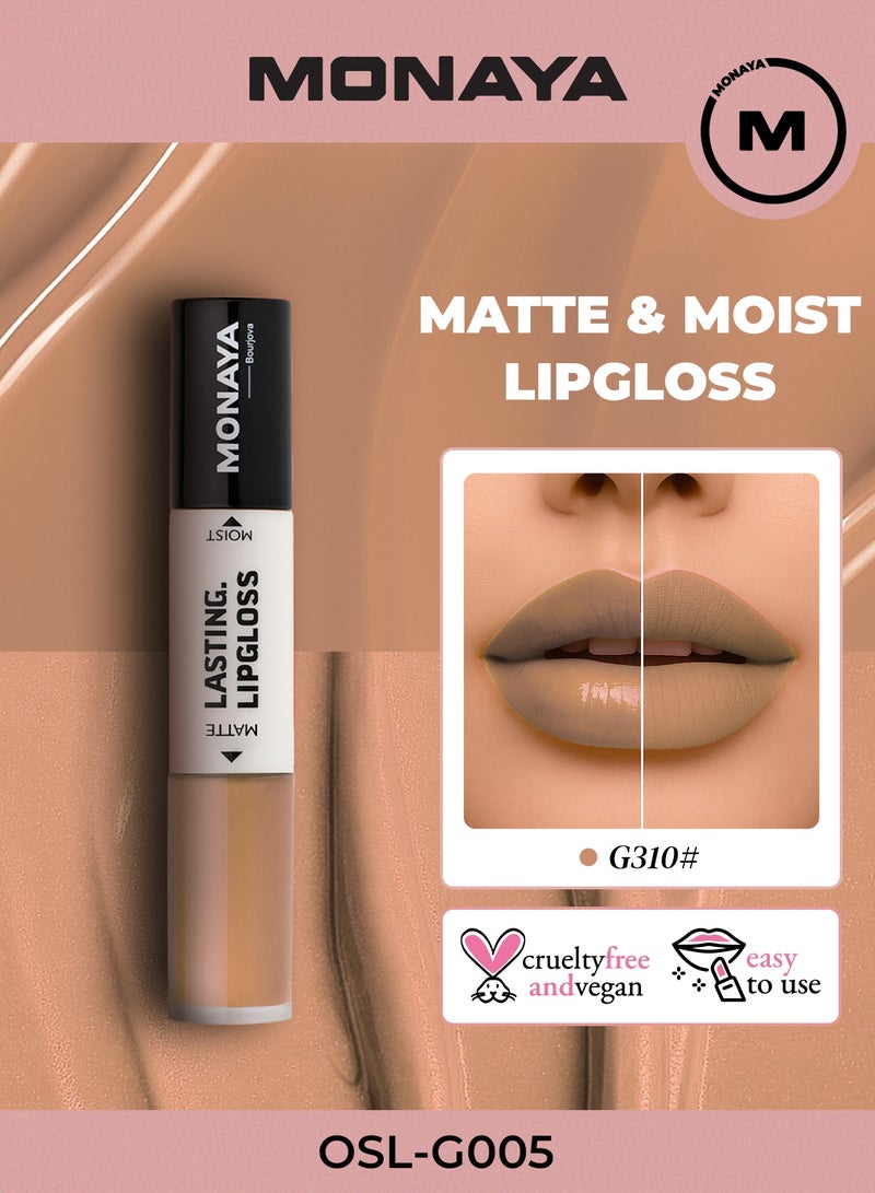 Monaya G005 Matte & Moist Lasting Lip Gloss -Long-Lasting, Moisturizing, Non-Drying Matte Finish, 2x3ml - Image 1