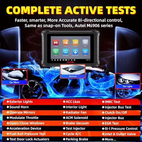 Autel Autel Scanner MaxiCheck MX900, with MV108, 2025 Bidirectional Scan Tool Upgraded MX808 MK808S, Same Function as MaxiCOM MK900 MK900BT All System Diagnostic Scan Tool, 40+Service, 3000+ Active Test - Image 4