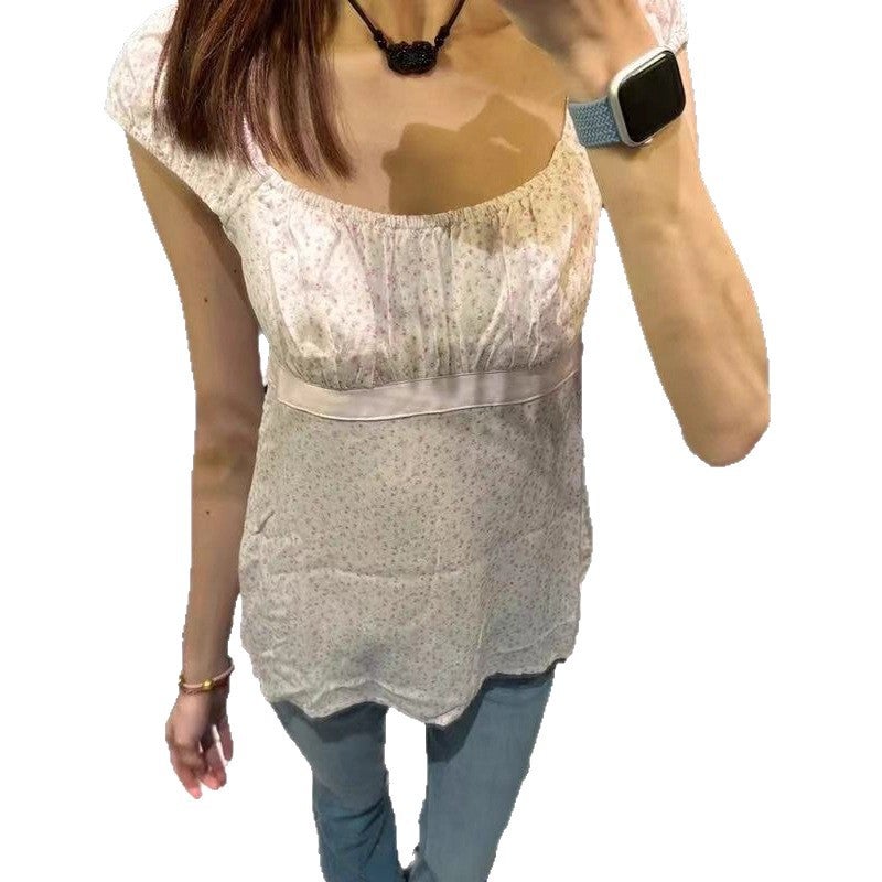 Women's Bow Tie Waist Short Sleeve T-Shirt - Image 5