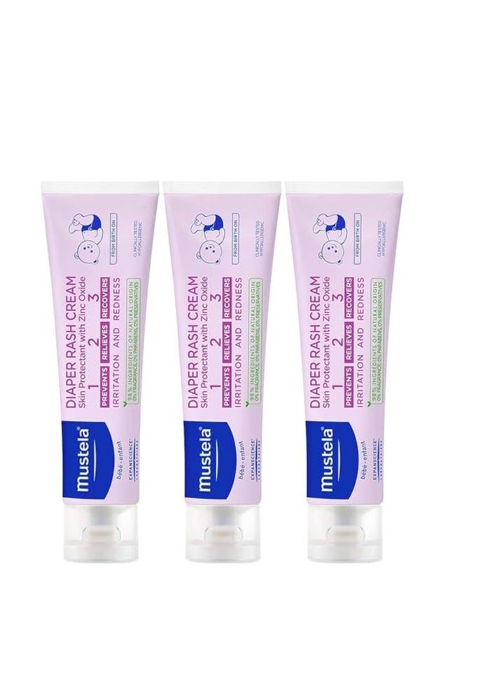 Mustela Pack Of 3 Vitamin 1,2,3 Barrier Baby Cream, 50Ml - Image 1