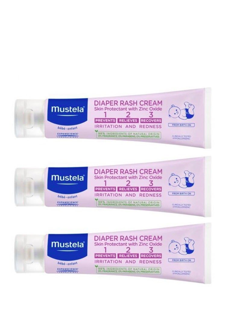 Mustela Pack Of 3 Vitamin 1,2,3 Barrier Baby Cream, 50Ml - Image 2