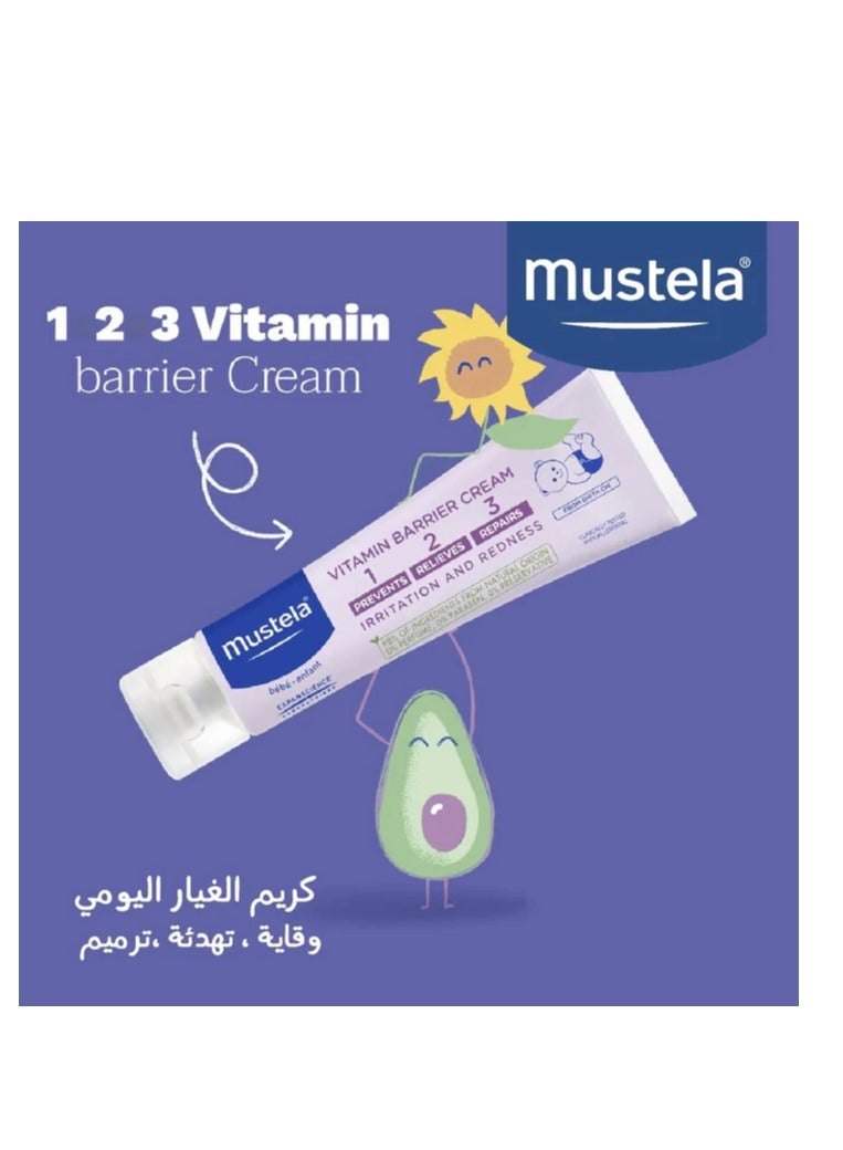 Mustela Pack Of 3 Vitamin 1,2,3 Barrier Baby Cream, 50Ml - Image 5