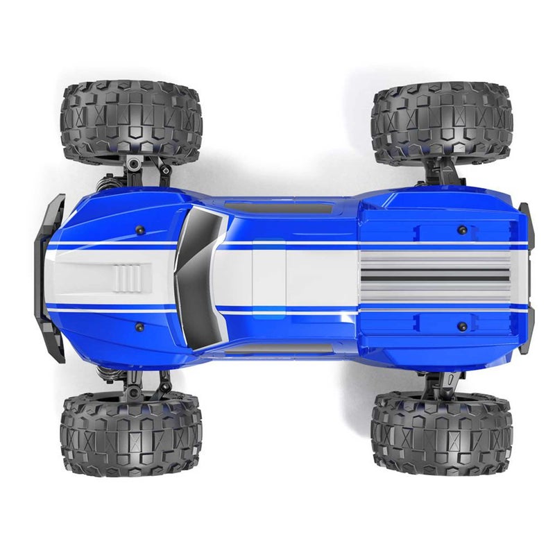 Redcat Racing Volcano 16 1/16 Scale RC Monster Truck â€“ Electric Remote Control Car with 4WD, LED Lights, 2.4GHz Radio, 2 Rechargeable Li-Ion Batteries & Charger - Blue - Image 4