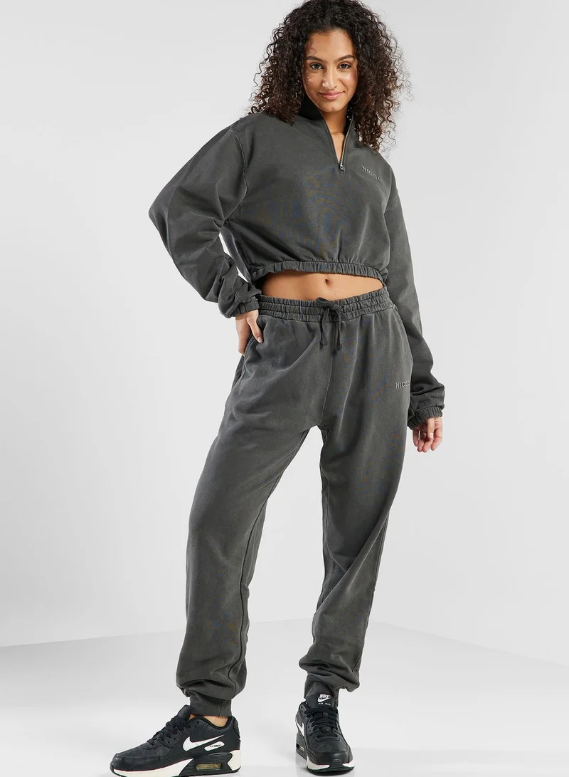 nicce london Garment Dye Ersa Relaxed Sweatpants