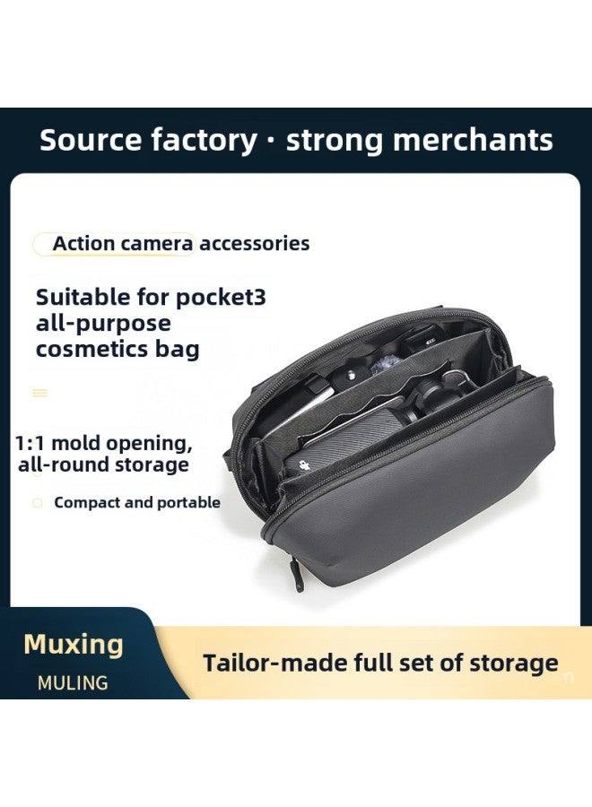 Generic DJI Pocket3 All-round Storage Bag Sports Camera Accessories Storage Box Portable Pocket PTZ Portable Bag-Colour:Pocket3 All-purpose Storage Bag + Lanyard  - Image 2