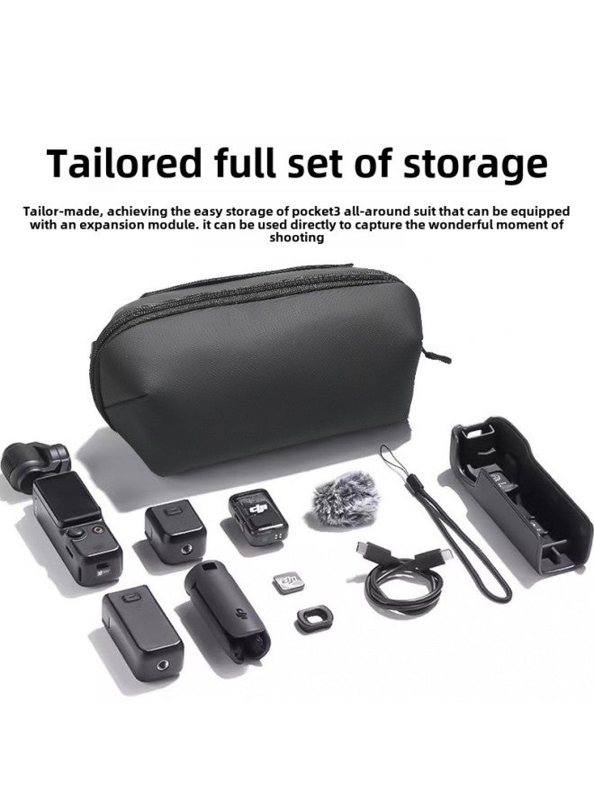 Generic DJI Pocket3 All-round Storage Bag Sports Camera Accessories Storage Box Portable Pocket PTZ Portable Bag-Colour:Pocket3 All-purpose Storage Bag + Lanyard  - Image 3