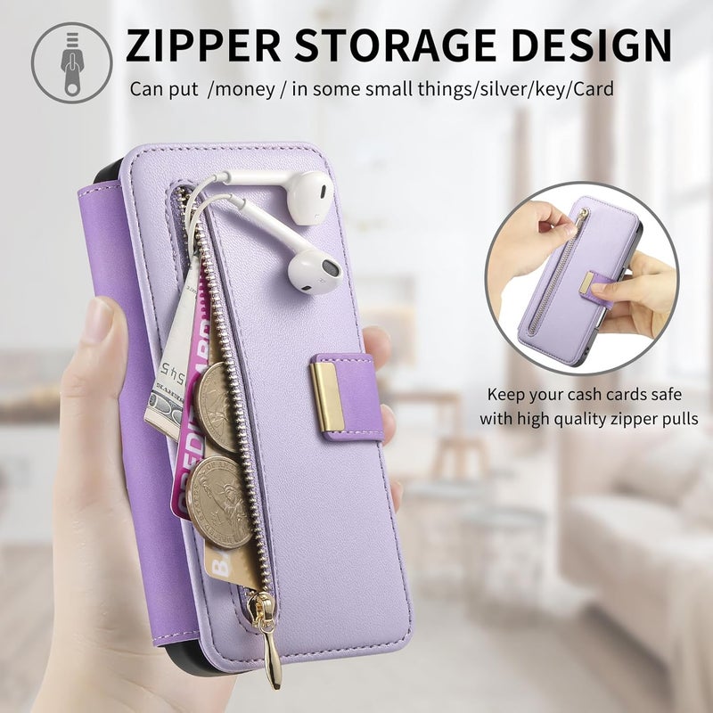Flip Case for iPhone 16 Pro Max/16 Pro/16 Plus/16,All-Inclusive Protection Wallet Leather Case with Card Slots Ultra Thin Magnetic Cover (16 Plus,Blue) - Image 4