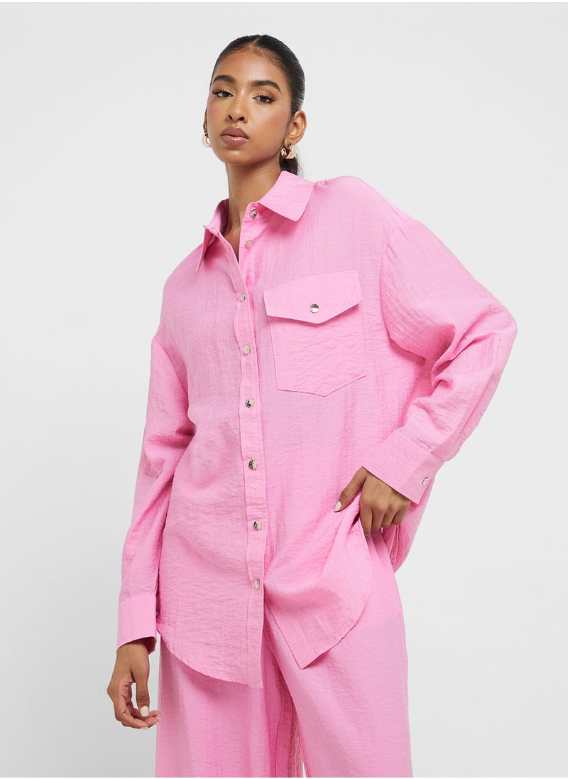 ONLY - Pocket Detailed Button Down Shirt - Image 1