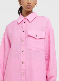 ONLY Pocket Detailed Button Down Shirt  - Image 3