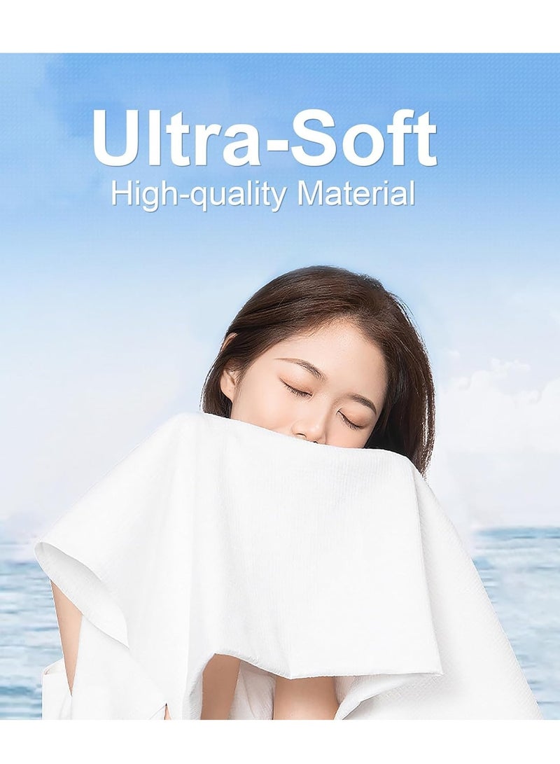 Portable Compressed Cotton Towels 55 x 27 Inches Ideal for Camping Hiking Beach Swimming Travel Reusable and Lightweight - Image 2
