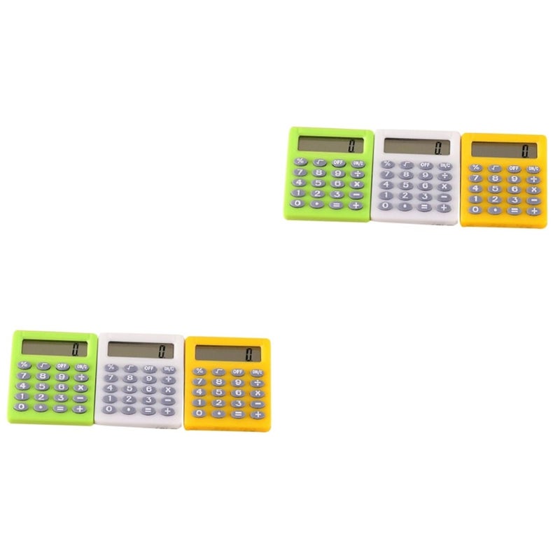 6 Pack Portable Electronic Calculator For Students 2 Pieces Per Package - Image 2