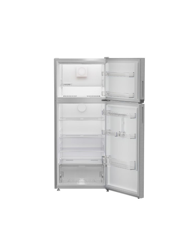 إندست NoFrost Top Freezer Refrigerator , 390 Liter TINF70420SEG Brushed SIlver - Image 2