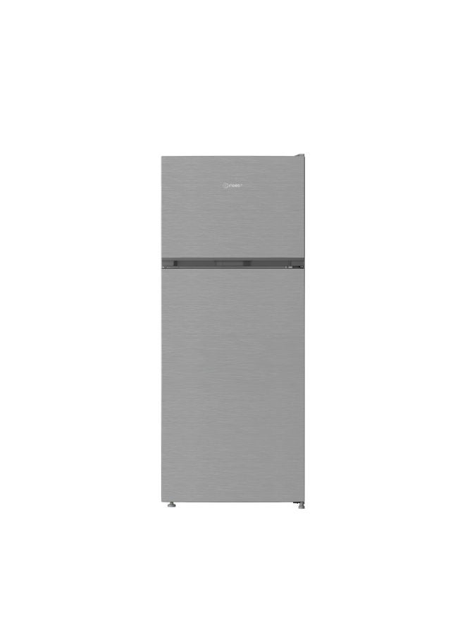 إندست NoFrost Top Freezer Refrigerator , 390 Liter TINF70420SEG Brushed SIlver - Image 1