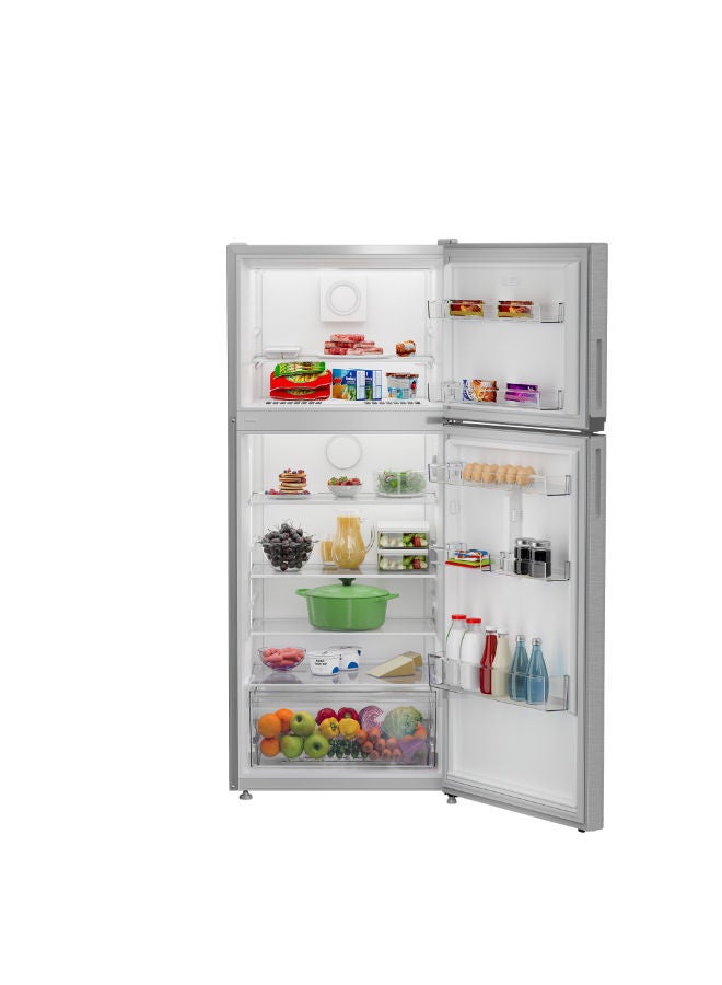 إندست NoFrost Top Freezer Refrigerator , 390 Liter TINF70420SEG Brushed SIlver - Image 3