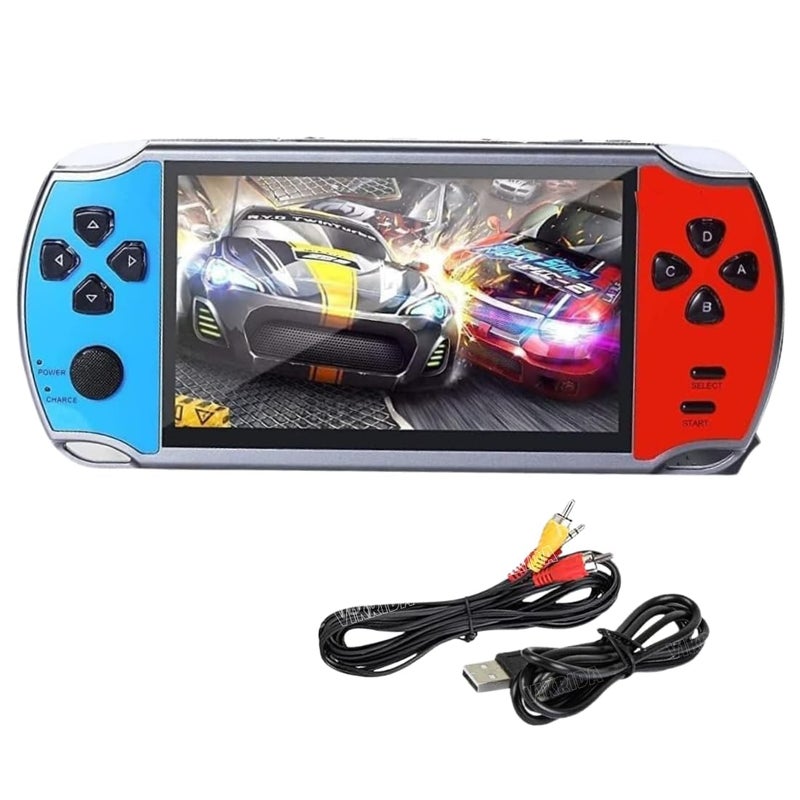 VikriDa Handheld Game Players | 4.3In X7 Video Game Console | Double Rocker 8GB Memory Built in 10000 Games MP5 Multifunctional Inbuilt Camera - Image 1