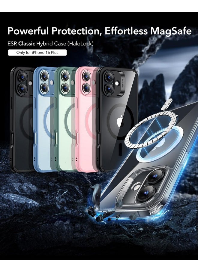 ESR ESR for iPhone 16 Plus Case, Compatible with MagSafe, Shockof Military-Grade tection, TPU, Magnetic Phone Case for iPhone 16 Plus, Classic Hybrid Case (HaloLock), Frosted Black  - Image 3
