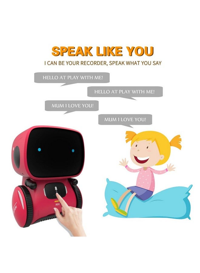 98K Kids Robot Toy, Smart Talking Robots, Gift for Boys and Girls Age 3+, Intelligent Partner and Teacher, with Voice Controlled and Touch Sensor, Singing, Dancing, Repeating - Image 4