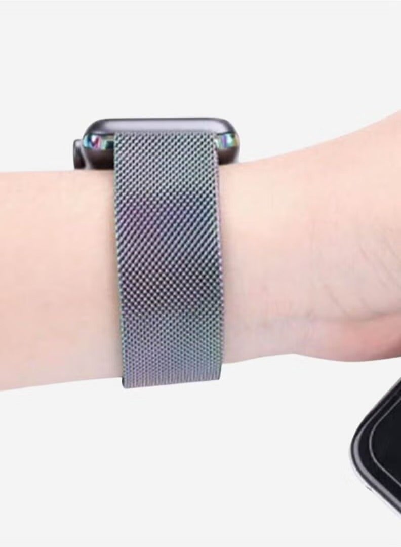 ELTRAZONE Milanese Apple Watch Strap Compatible with 42mm, 44mm, 45mm, and 49mm Models - Image 3