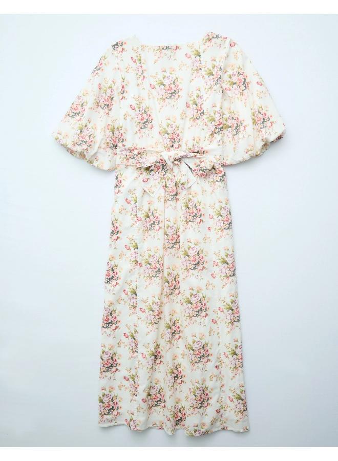 American Eagle Floral Print Midi Dress - Image 2