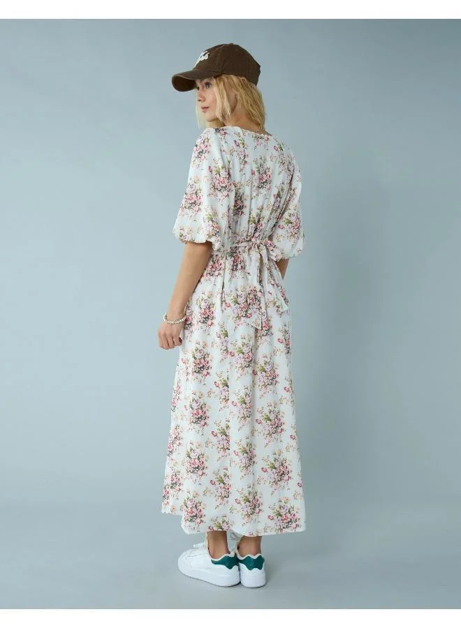 American Eagle Floral Print Midi Dress