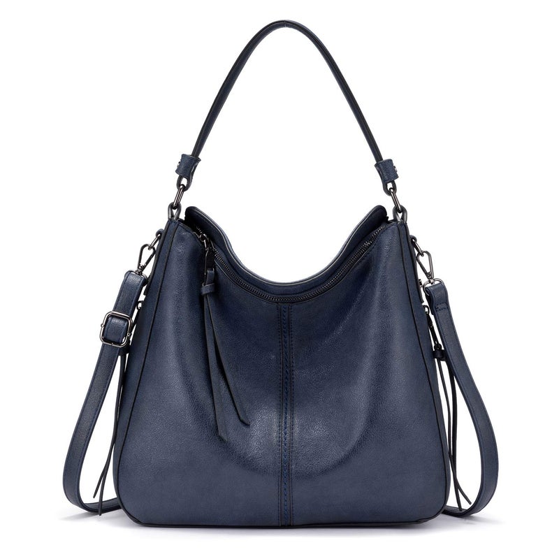 Realer Handbags for Women Large Designer Ladies Hobo bag Bucket Purse Faux Leather - Image 1