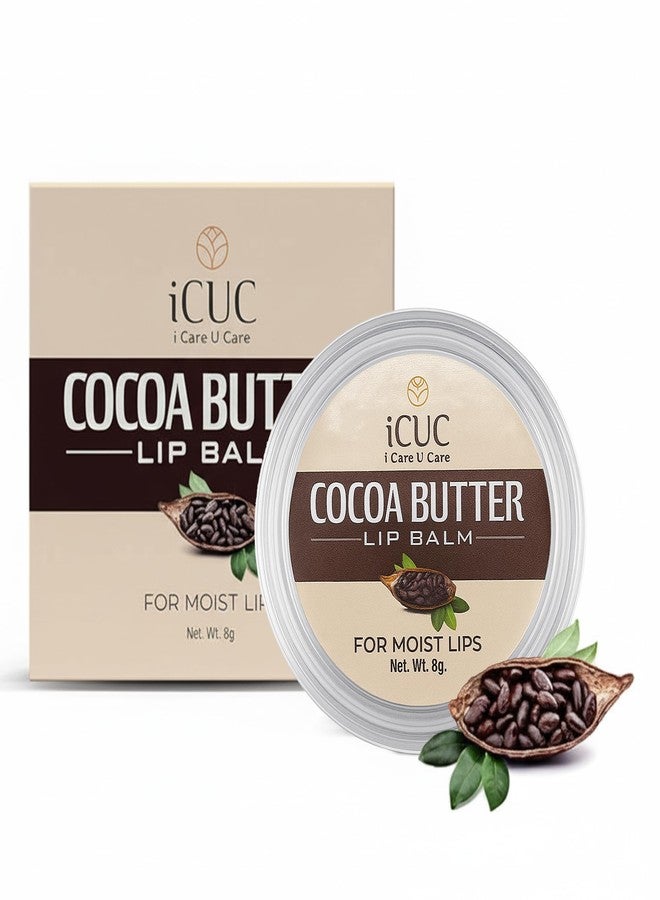 iCUC Cocoa Butter Lip Balm Use For Men & Women Dark Lips To Lighten - Benefits Of Shea Butter & Vitamin E - Helps Lips To Stay Hydrated Removes Dead-Skin & Moisturized - For Dry & Chapped Lips - 8gm - Image 1