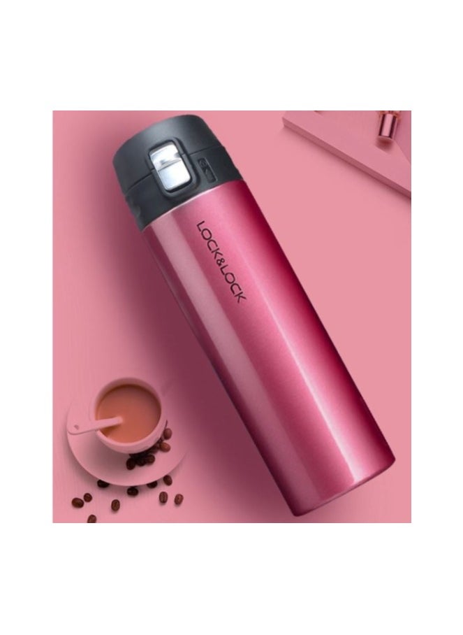 LOCK & LOCK LocknLock 500ml Feather Light Vacuum Tumbler in Ruby Red- Stainless Steel, Double-Vacuum Insulation, Stylish & Portable  - Image 4