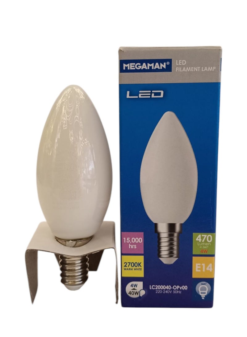 ميجامان Megaman LED E14 4W LC200040-0Pv00 C35- Warm White (2700K) - Image 2