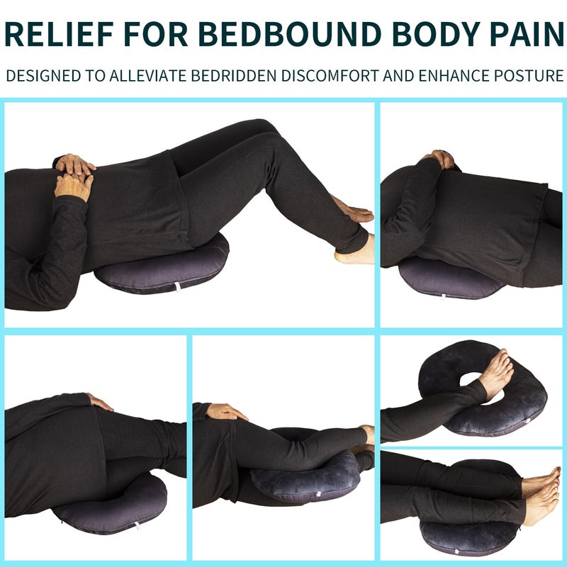 QIUCHA Pillow Tailbone Pain Relief Cushion, Soft Pad for Bed Sores. Anti-Decubitus Pad-Breathable for Hemorrhoids, Prostate and Surgery, Cushion for Office Chair, Long Travel, Car and Home Sofa - Image 2