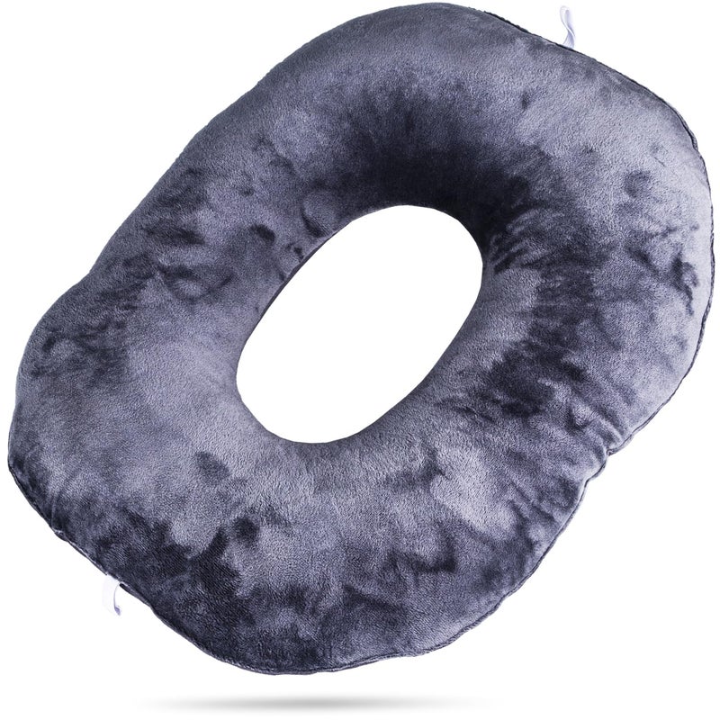 QIUCHA Pillow Tailbone Pain Relief Cushion, Soft Pad for Bed Sores. Anti-Decubitus Pad-Breathable for Hemorrhoids, Prostate and Surgery, Cushion for Office Chair, Long Travel, Car and Home Sofa - Image 1