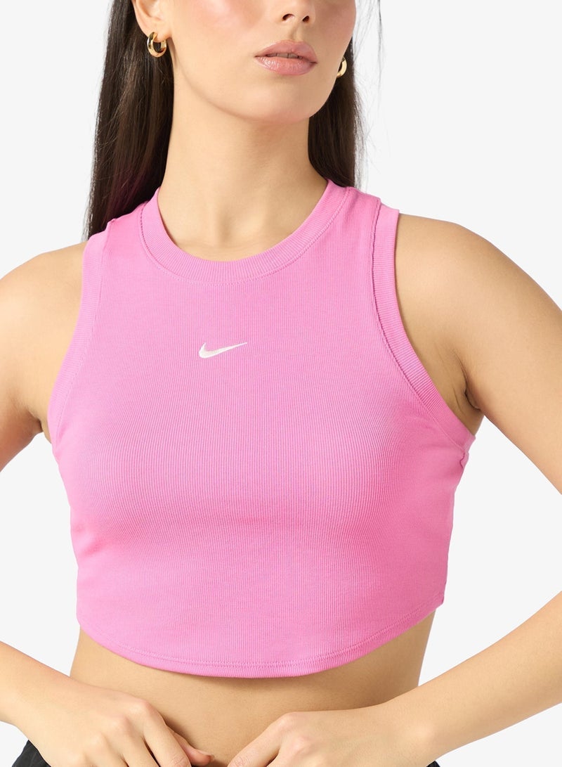 Nike Nsw Essential Ribbed Crop Tank - Image 3