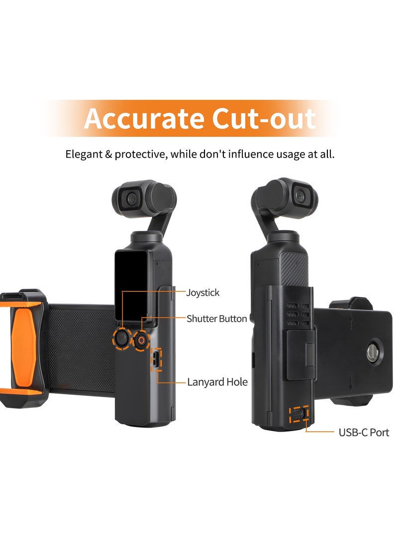 General - For DJI Osmo Pocket 3 Extended Phone Mount Adapter Multi-Functional Storage, Extended Handle for Enhanced Camera Handling - Image 1