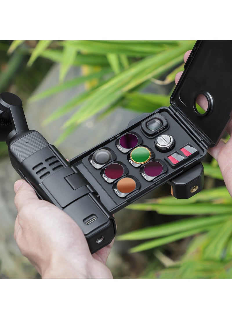 General - For DJI Osmo Pocket 3 Extended Phone Mount Adapter Multi-Functional Storage, Extended Handle for Enhanced Camera Handling - Image 1