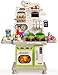 TooyBing Kids Kitchen Playset Toddler Play Kitchen Set Toys with Sound Light Cooking Stove Play Sink Play Food Kitchen Accessories Pretend Kitchen Toy for Kids Toddlers Girls Green - Image 2